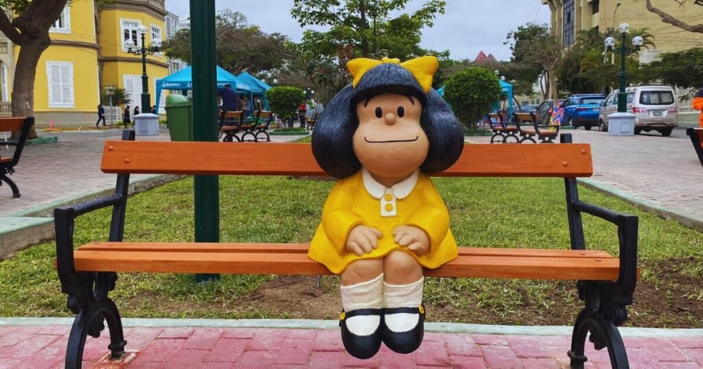 Inauguran escultura de «Mafalda» en Barranco